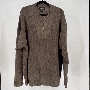 RedHead Knit Henley Sweater Long Sleeve Textured Rustic Outdoor Casual Mens 3XL